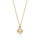 Le Rhombe Pendant with Yellow Diamond