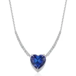 High Jewelry Necklace with Blue Tanzanite