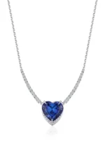 High Jewelry Necklace with Blue Tanzanite