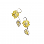 High Jewelry Diamond Flower Earrings