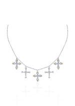 Crosses Necklace with Diamond Crosses