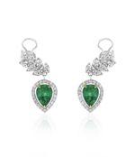 High Jewelry Earrings with Ural Emeralds