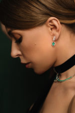 High Jewelry Earrings with Ural Emeralds - Image 3