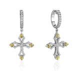 Crosses Diamond Cross Earrings