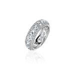 High Jewelry White Gold Ring with Diamonds
