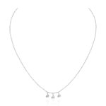 La féminité Necklace with Heart-Shaped Diamonds