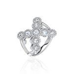 High Jewelry Ring with Round Rose-Cut Diamonds