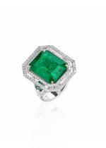 High Jewelry Zambian Emerald Ring