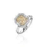 High Jewelry Radiant Yellow Diamond Ring