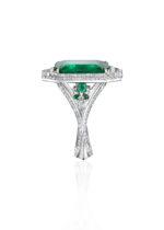 High Jewelry Zambian Emerald Ring - Image 2