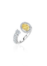High Jewelry Open Ring with Diamonds