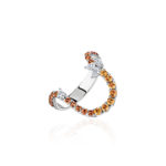 Moi White Gold Ring with Yellow Sapphires and Diamonds