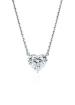 High Jewelry Necklace with Heart-Shaped Diamond