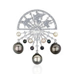 High Jewelry Pearl and Diamond Brooch