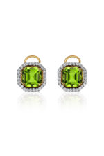 La féminité Peridot Transformer Stud Earrings