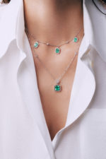High Jewelry Emerald and Diamond Necklace - Image 2