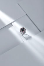 High Jewelry Ring with Spinel, Colorless Sapphires and Diamonds - Image 3