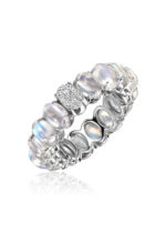 Le Bonbon Ring with Moonstones and Diamonds