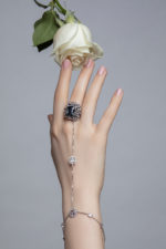 High Jewelry Ring with Spinel, Colorless Sapphires and Diamonds - Image 2