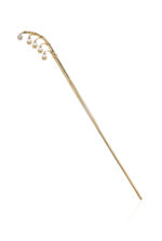 Lis des Vallées Hairpin with Pearl and Diamonds