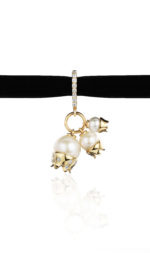 Lis des Vallées Choker Necklace with Pearls and Diamonds