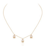 Lis des Vallées Necklace with Pearls and Diamonds