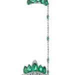 High Jewelry Double Ring with Zambian Emeralds and Diamonds