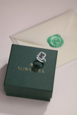 High Jewelry Ring with Midnight Spinel and Diamonds - Image 3