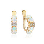Le Bonbon Opal and Diamond Earrings