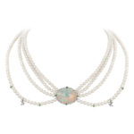 High Jewelry Opal and Tsavorite Choker
