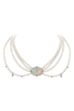 High Jewelry Opal and Tsavorite Choker