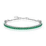 Zambian Emerald Tennis Bracelet