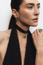 High Jewelry Convertible Stud Earrings with Zambian Emeralds - Image 3