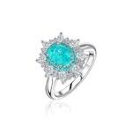 High Jewelry Convertible Ring with Brazilian Paraiba Tourmaline
