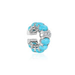 Le Bonbon Turquoise and Diamond Ear Cuff