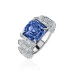 High Jewelry Sapphire and Diamond Ring