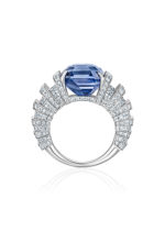 High Jewelry Sapphire and Diamond Ring - Image 2