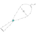 High Jewelry Paraiba Tourmaline and Diamond Hand Bracelet