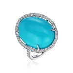 Le Bonbon Arizona Turquoise and Diamond Ring