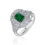 High Jewelry Emerald and Diamond Ring