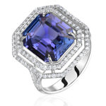 High Jewelry Tanzanite and Diamond Ring