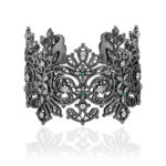 Silver and White Gold Diamond Bracelet