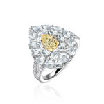 High Jewelry White Gold Diamond Ring