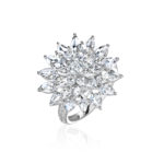 High Jewelry White Gold Diamond Ring