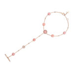 Le Bonbon Pink Opal and Diamond Hand Bracelet