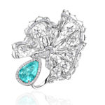 White Gold Paraiba Tourmaline and Diamond Ring