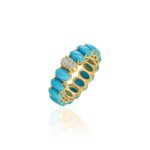 Le Bonbon Turquoise and Diamond Ring
