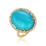 Le Bonbon Arizona Turquoise and Diamond Ring